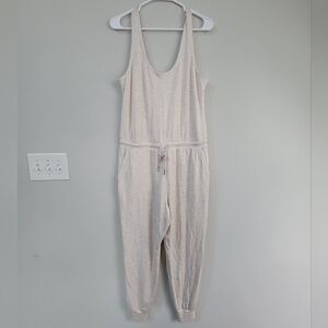 Athleta Balance Jogger Jumpsuit Women's Size M Athleisure Gym Comfort